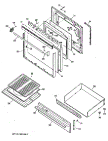 03 - Section3 parts for Ge Range JGBS19GEP6 from AppliancePartsPros.com