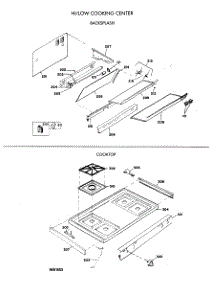 02 - Hi / Low Cooking Center parts for Ge Range JGHC56GEJE from AppliancePartsPros.com