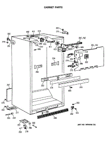 03 - Cabinet Parts parts for Ge Refrigerator TBE18DASMRWH from AppliancePartsPros.com