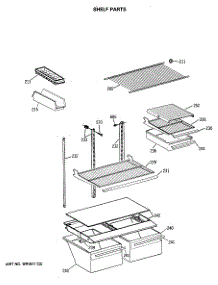 04 - Shelf Parts parts for Ge Refrigerator TBE18DASMRWH from AppliancePartsPros.com