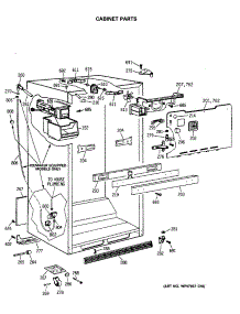 03 - Cabinet Parts parts for Ge Refrigerator TBE21JASNRWH from AppliancePartsPros.com