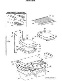 04 - Shelf Parts parts for Ge Refrigerator TBE21JASNRWH from AppliancePartsPros.com