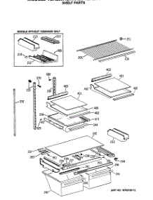 04 - Shelf Parts parts for Ge Refrigerator TBX25JASHRAD from AppliancePartsPros.com