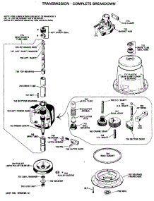 03 - Transmission - Complete Breakdown parts for Ge Washer WWA8607SALAA from AppliancePartsPros.com