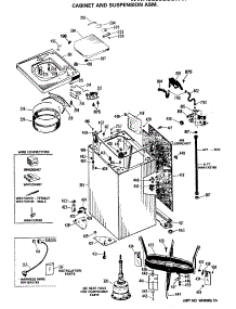 02 - Cabinet And Suspension Asm parts for Ge Washer WWA8695SBLAA from AppliancePartsPros.com