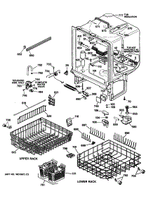 02 - Section2 parts for Ge Dishwasher ZBD3000V64BB from AppliancePartsPros.com