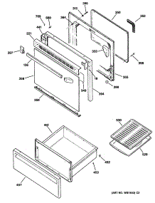 02 - Section2 parts for Ge Range JBP21GV1 from AppliancePartsPros.com