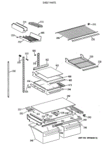 04 - Shelf Parts parts for Ge Refrigerator TBX19DAXBRAA from AppliancePartsPros.com