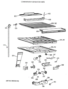 05 - Compartment Separator Parts parts for Ge Refrigerator TBX19DAXBRAA from AppliancePartsPros.com