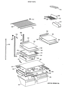 04 - Shelf Parts parts for Ge Refrigerator TBX19MAXBRAA from AppliancePartsPros.com
