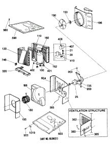 02 - Ventilation Structure parts for Ge Air Conditioner KLA18DAM1 from AppliancePartsPros.com