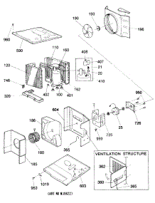 02 - Ventilation Structure parts for Ge Air Conditioner KVA24DAM1 from AppliancePartsPros.com