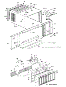 02 - Section2 parts for Ge Air Conditioner KQ810AVW1 from AppliancePartsPros.com