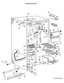 02 - Freezer Section parts for Ge Refrigerator CSX20EHF from AppliancePartsPros.com