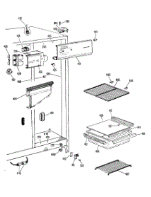 03 - Fresh Food Section parts for Ge Refrigerator CSX20LHF from AppliancePartsPros.com