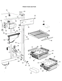 02 - Fresh Food Section parts for Ge Refrigerator CSX20EJE from AppliancePartsPros.com