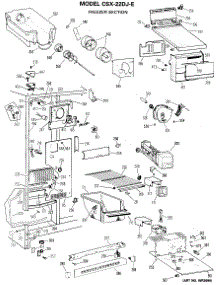 02 - Freezer Section parts for Ge Refrigerator CSX22DJE from AppliancePartsPros.com