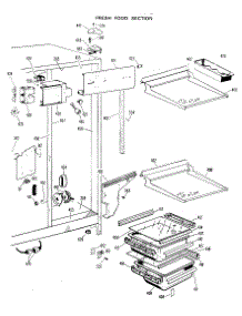 03 - Fresh Food Section parts for Ge Refrigerator CSX22DJE from AppliancePartsPros.com