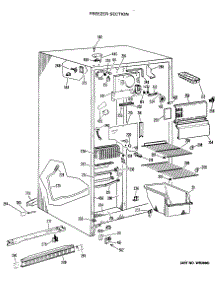 02 - Freezer Section parts for Ge Refrigerator CSX20LJE from AppliancePartsPros.com