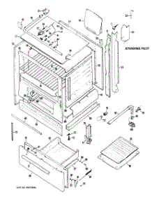 02 - Standing Pilot parts for Ge Range RGB528F0 from AppliancePartsPros.com