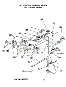 03 - Gas Control System parts for Ge Range RGA512EK1 from AppliancePartsPros.com