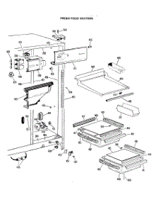 03 - Fresh Food Section parts for Ge Refrigerator CSX22GJE from AppliancePartsPros.com