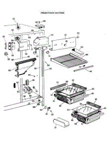 02 - Fresh Food Section parts for Ge Refrigerator CSX20EJF from AppliancePartsPros.com