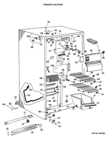 02 - Freezer Section parts for Ge Refrigerator CSX22GJF from AppliancePartsPros.com