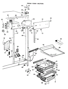 03 - Fresh Food Section parts for Ge Refrigerator CSX22DKB from AppliancePartsPros.com