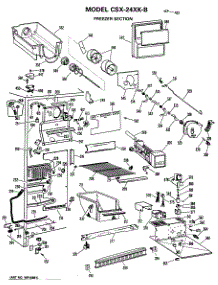 02 - Freezer Section parts for Ge Refrigerator CSX24XKB from AppliancePartsPros.com
