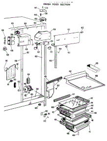 03 - Fresh Food Section parts for Ge Refrigerator CSX24XKB from AppliancePartsPros.com