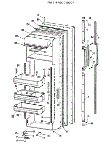 02 - Fresh Food Door parts for Ge Refrigerator CSX27DKC from AppliancePartsPros.com