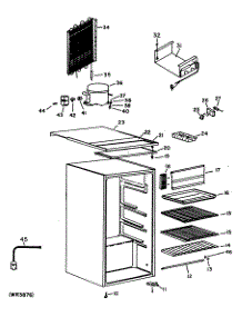 02 - Section2 parts for Ge Refrigerator SSD4CLB from AppliancePartsPros.com