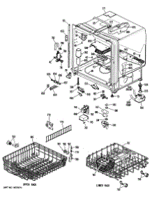 02 - Section2 parts for Ge Dishwasher HDA2600K02 from AppliancePartsPros.com