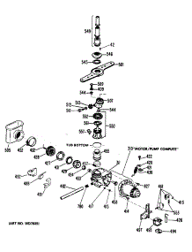 03 - Section3 parts for Ge Dishwasher HDA2600K02 from AppliancePartsPros.com