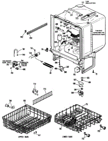 02 - Section2 parts for Ge Dishwasher HDA2030M01 from AppliancePartsPros.com