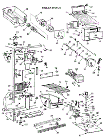 02 - Freezer Section parts for Ge Refrigerator CSX22DLJ from AppliancePartsPros.com