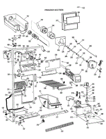 02 - Freezer Section parts for Ge Refrigerator CSX24DLJ from AppliancePartsPros.com