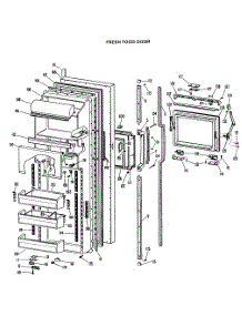 02 - Fresh Food Door parts for Ge Refrigerator CSX27CLJ from AppliancePartsPros.com