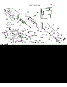 03 - Freezer Section parts for Ge Refrigerator CSX27CLJ from AppliancePartsPros.com
