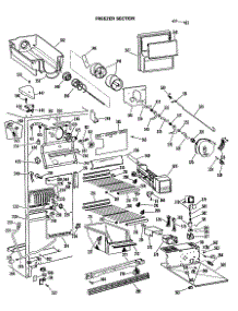 03 - Freezer Section parts for Ge Refrigerator CSXW27CLL from AppliancePartsPros.com