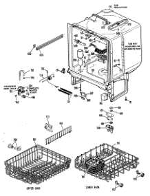 02 - Section2 parts for Ge Dishwasher HDA1030M20 from AppliancePartsPros.com