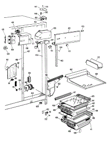 03 - Section3 parts for Ge Refrigerator CSX22DME from AppliancePartsPros.com