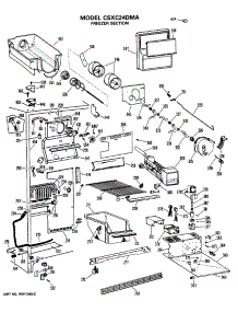 02 - Freezer Section parts for Ge Refrigerator CSXC24DMA from AppliancePartsPros.com
