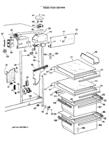 03 - Fresh Food Section parts for Ge Refrigerator CSXC24DMA from AppliancePartsPros.com