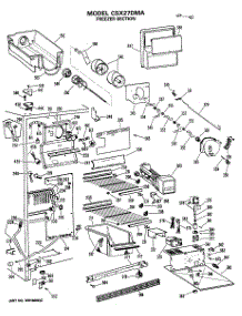 03 - Freezer Section parts for Ge Refrigerator CSX27DMA from AppliancePartsPros.com