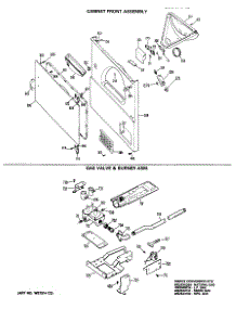04 - Cabinet Front Assembly parts for Ge Dryer DLL1550RAL from AppliancePartsPros.com