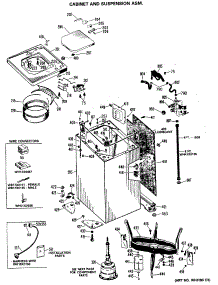 02 - Cabinet And Suspension Asm parts for Ge Washer WLW3700RBLWW from AppliancePartsPros.com