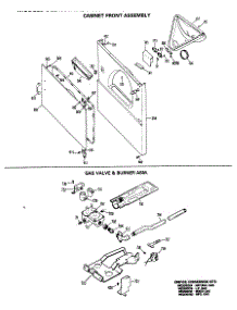 04 - Cabinet Front Assembly parts for Ge Dryer DLL2450RBL from AppliancePartsPros.com