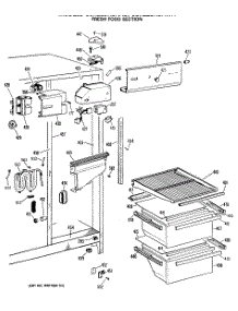 03 - Fresh Food Section parts for Ge Refrigerator CSX22BRSAAD from AppliancePartsPros.com